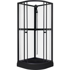 Sunwind Aurora Round Black - 80 x 80 x 195 cm shower enclosure