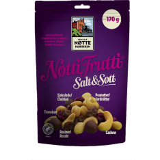 Den Lille Nøttefabrikken Salt & Søtt 170 g pähkinä-hedelmäsekoitus