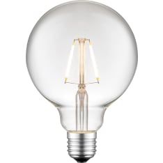 Aneta Lighting Globe G95 E27 2W 180lm 2700K kirkas led filamentti lamppu