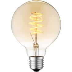 Aneta Lighting Globe G95 E27 2W 100lm 2700K amber led spiraali lamppu