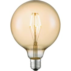 Aneta Lighting Globe G125 E27 4W 320lm 2700K amber led filamentti lamppu