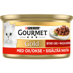 Gourmet Gold 85 g Naudanlihaa Kastikkeessa kissan märkäruoka