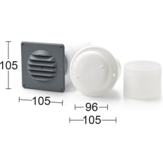 Habo 486 plastic telescopic valve