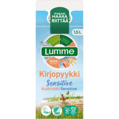 Lumme Kirjopyykki Sensitive 1500 ml hajusteeton tiivistetty pyykinpesuneste