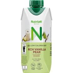 Nutrilett VLCD Rich Vanilla Pear Flavoured shake Valmis pirtelö 330ml