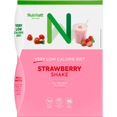 Nutrilett Strawberry Shake 10x35g VLCD-pirtelö