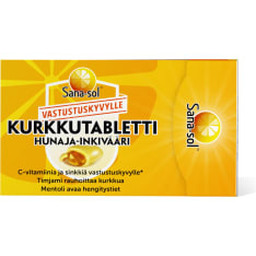 Sana-sol Hunaja-Inkivääri Kurkkutabletti 16 kpl ravintolisä