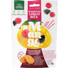 Sunshine Delights Fruit Fusion Raspberry Liquorice Mango 100g