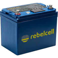Rebelcell Li-Ion 12V/50A akku jännite/varausnäytöllä