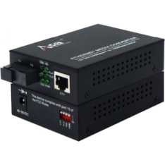 AOA 10/100/1000BaseT-1000BaseLX SM 20km, 1310nm SC, LF media converter