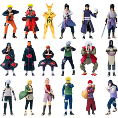 Naruto Shippuden 7 cm hahmo 6 kpl deluxe (lajitelma)