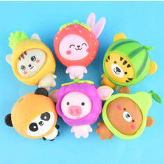 Fruit Animal Eläimet hedelminä puristelulelu (lajitelma)