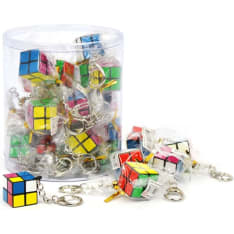 Puzzle cube 2.5 x 2.5 cm keyring