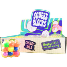 Squeeze Cube Pom-Poms 6 cm squishy fidget