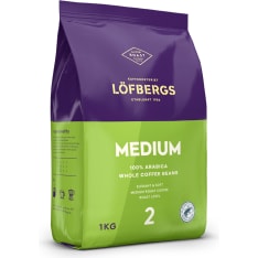 Löfbergs Medium Roast Rainforest Alliance 1000 g papukahvi
