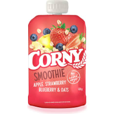 Corny Omena, Mansikka, Mustikka & Kaura 120g smoothie