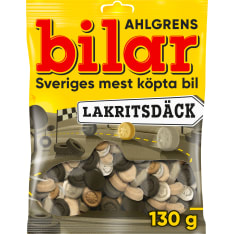 Ahlgrens Bilar Lakritsdäck 130 g karkkipussi