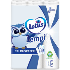 Lotus Lempi half sheet 12 rolls household paper