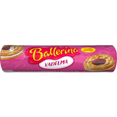 Ballerina Vadelma 190g täytekeksi