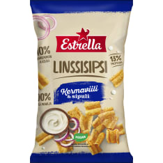 Estrella Linssisipsi Kermaviili & Sipuli 110g
