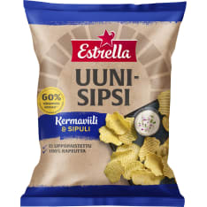 Estrella Uunisipsi Kermaviili & Sipuli 125 g sipsi