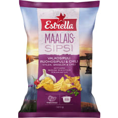 Estrella Valkosipuli, Ruohosipuli & Chili 180 g maalaissipsi