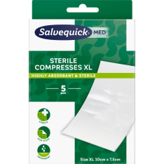 SalvequickMED Sterile Compresses XL 5 kpl steriili sidetaitos