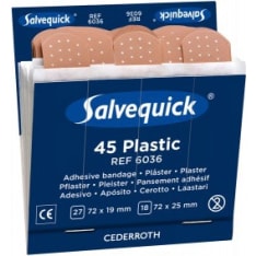 Salvequick 6036 6x45 kpl muovilaastari