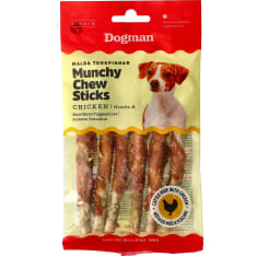 Dogman Chew sticks munchy chicken 12,5 cm 6 pc