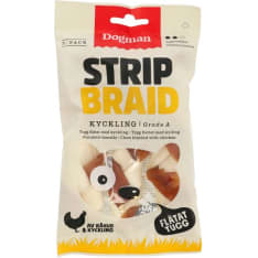 Dogman Chicken Strip Braid 52 g puruluu