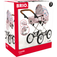 BRIO Combivaunu pinkki / pisara nuken vaunut