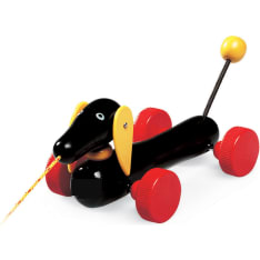 BRIO musta pieni mäyräkoira