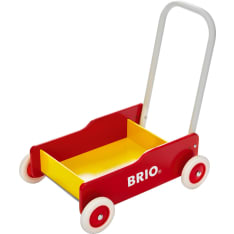 BRIO punainen/keltainen kävelyvaunu
