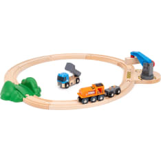 BRIO Lift and load starter set train track