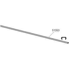 Thule TH 51353  SliBar -putkiin ylälista