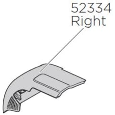 Thule TH 52334 WingBar Edge korkea oikea jalan varaosakansi