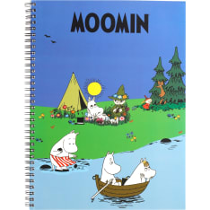 Moomin on the water A4 spiral notebook