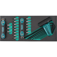 Kamasa-Tools K26062 pitkä & lyhyt 1/4" kuusiokoloavainsarja