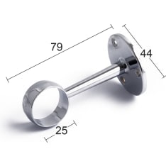 Habo 759-25 kromi putkenkannatin