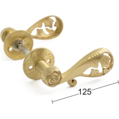 Habo A499 brushed brass front door knob