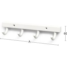 Habo 840-4 white towel rack