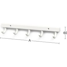 Habo 840-5 white towel rack