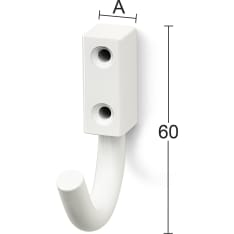 Habo 840-1 white towel rack
