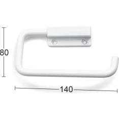 Habo 841 white toilet paper holder