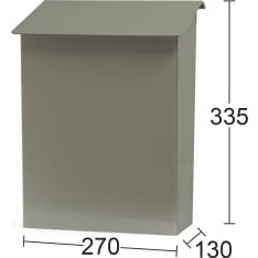 Habo 9442b gray mailbox