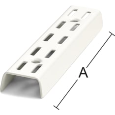 Habo 1000 mm valkoinen seinäkisko