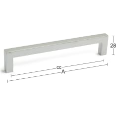 Habo Tove cc 128 mm 2 kpl mattakromi vedin