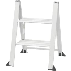 W.steps Viking Step white step stool