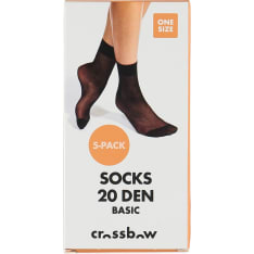 Crossbow naisten 5-pack nilkkasukka 20den crepe