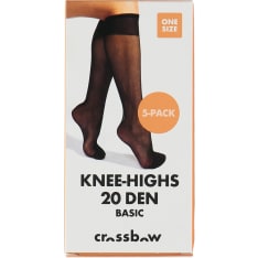 Crossbow naisten 5-pack polvisukka 20den crepe